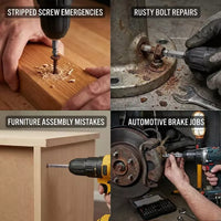Alden 8440P Grabit® Pro Broken Bolt & Damaged Screw Extractor 4 Piece Kit