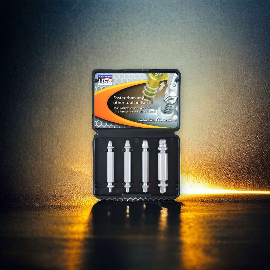 Alden 8440P Grabit® Pro Broken Bolt & Damaged Screw Extractor 4 Piece Kit