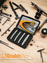 Alden 8440P Grabit® Pro Broken Bolt & Damaged Screw Extractor 4 Piece Kit