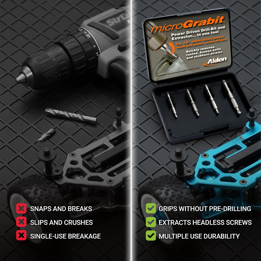 Alden 4507P Grabit® Micro Broken Bolt Extractor 4 Piece Kit | Bolt