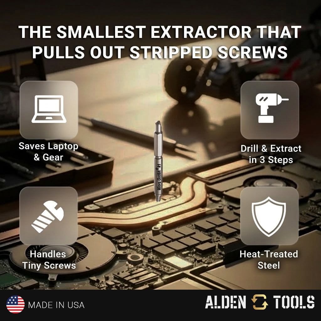 Alden 4507P Grabit® Micro Broken Bolt Extractor 4 Piece Kit