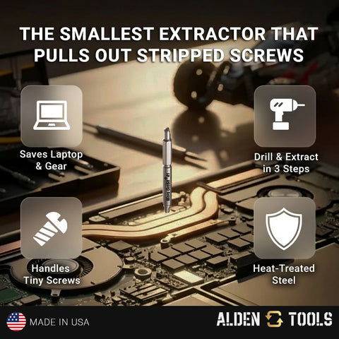 Alden 4507P Grabit® Micro Broken Bolt Extractor 4 Piece Kit