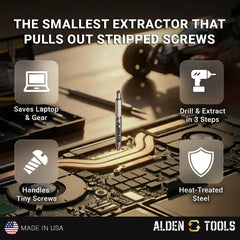 Alden 4507P Grabit® Micro Broken Bolt Extractor 4 Piece Kit