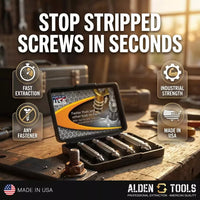 Alden 8440P Grabit® Pro Broken Bolt & Damaged Screw Extractor 4 Piece Kit
