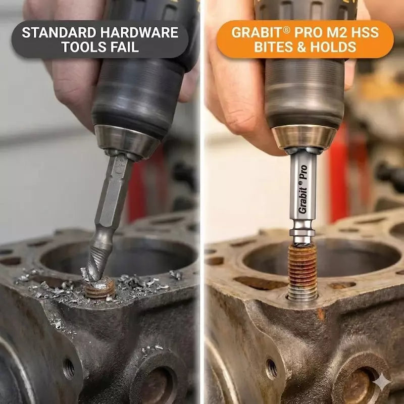 Alden 8440P Grabit® Pro Broken Bolt & Damaged Screw Extractor 4 Piece Kit