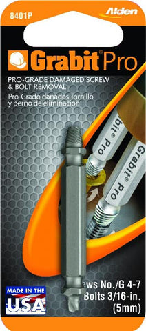 Alden 8401P Grabit® Pro Broken Bolt and Damaged Screw Extractor Bit #1